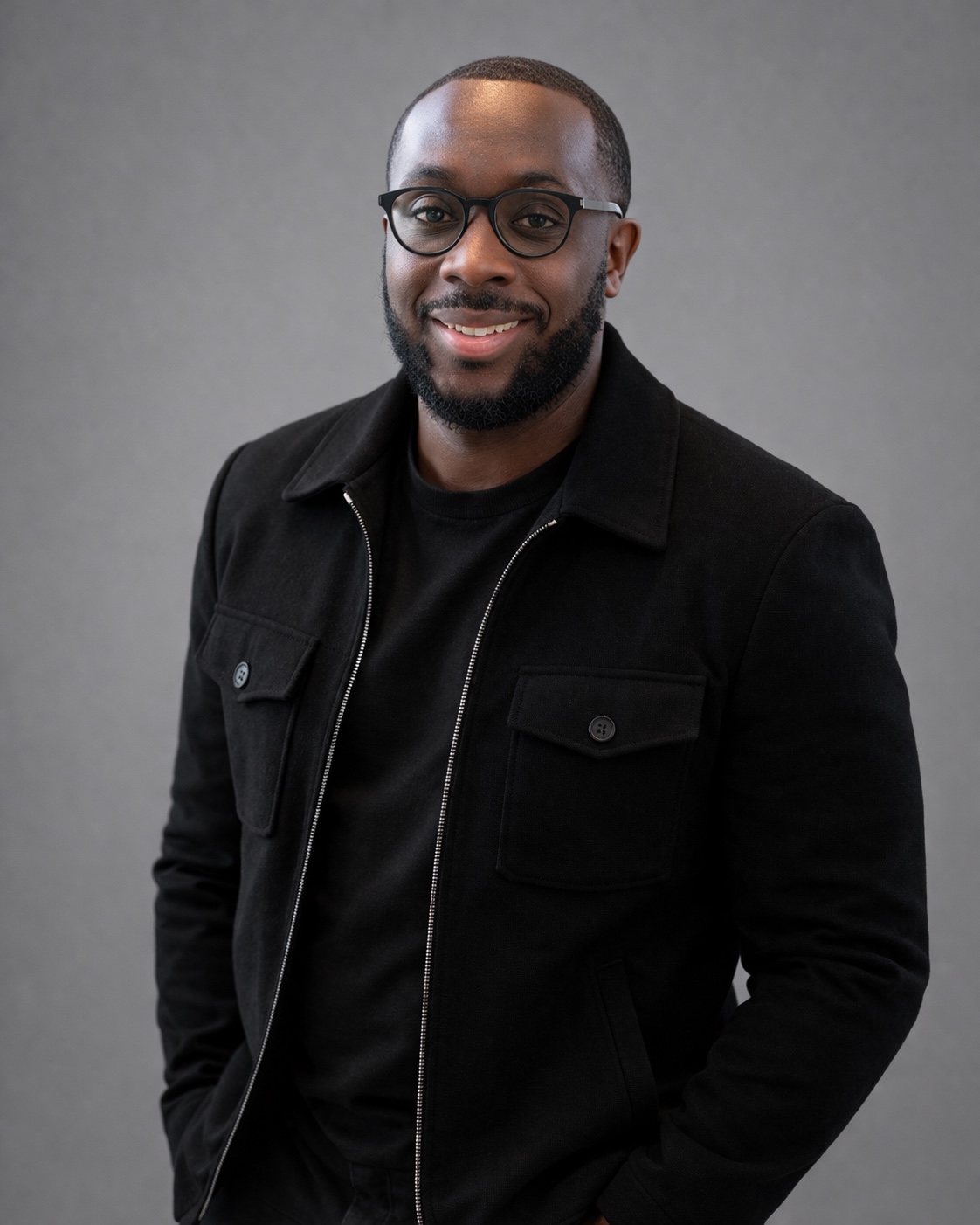 Dr. Jonathan Lotson in a black jacket